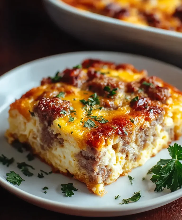Easy Beef Sausage and Egg Casserole – Simple Recipe