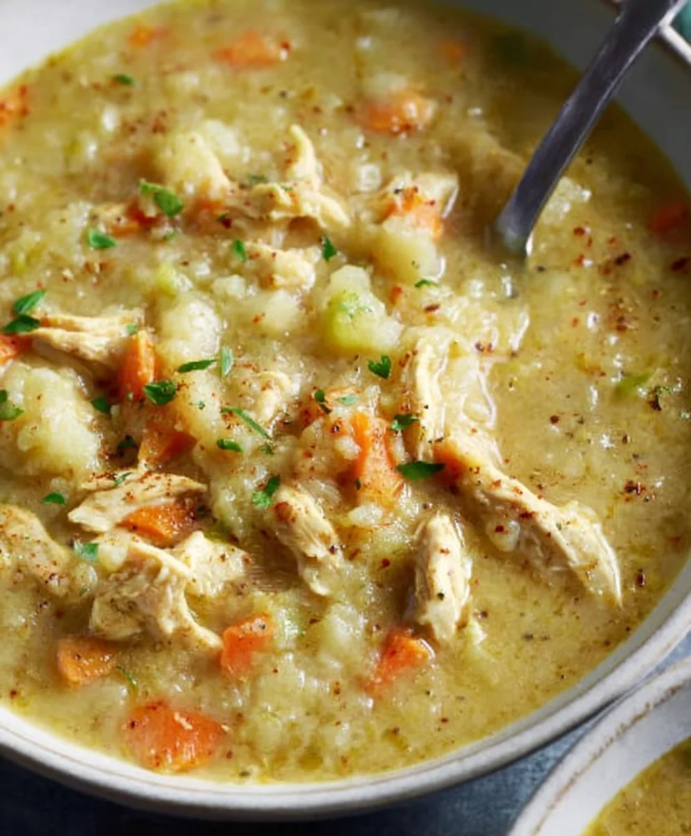 Quick Anti-Inflammatory Cauliflower Chicken Soup