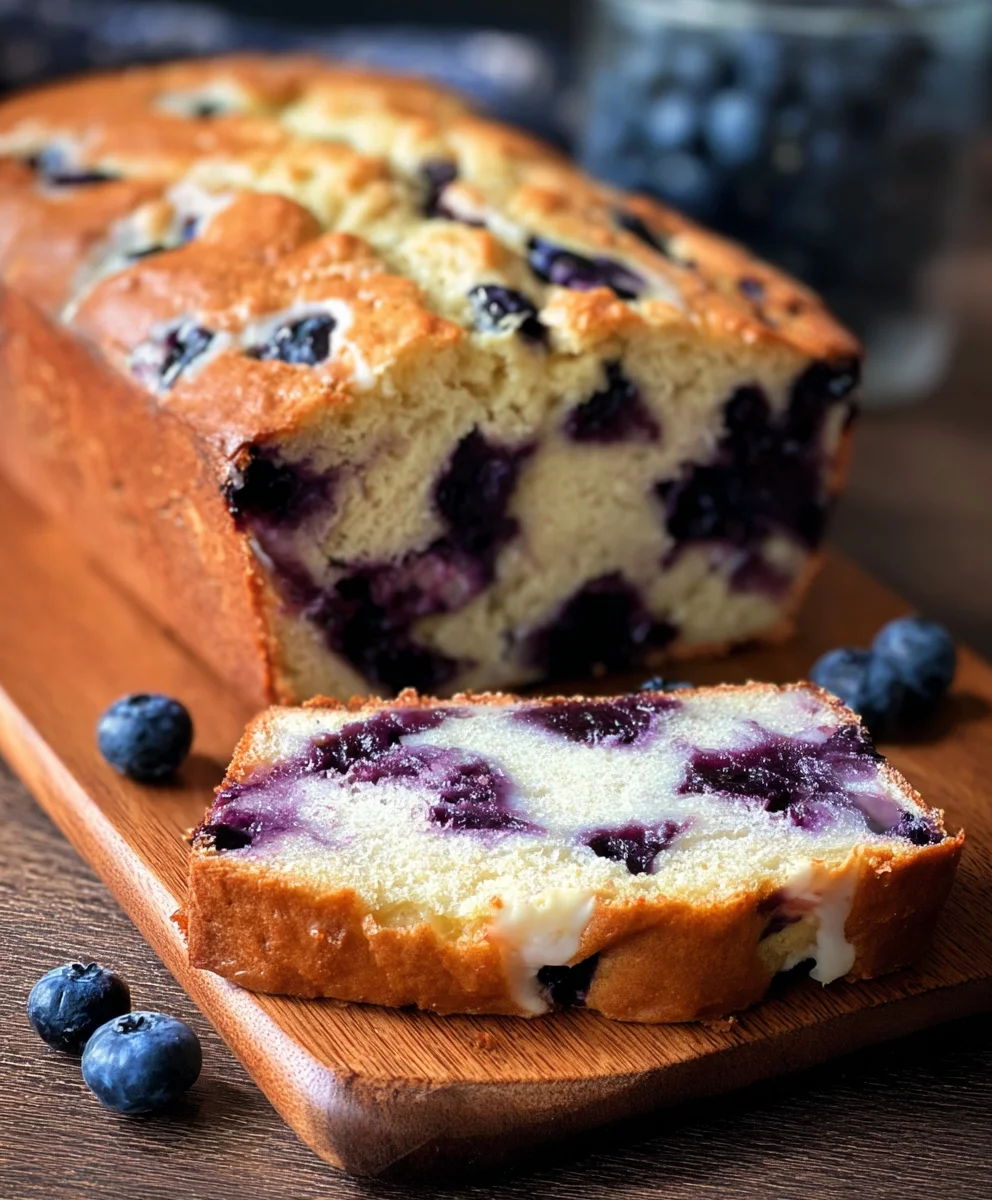 Blueberry Cream Cheese Bread- Easy & Delicious Recipe