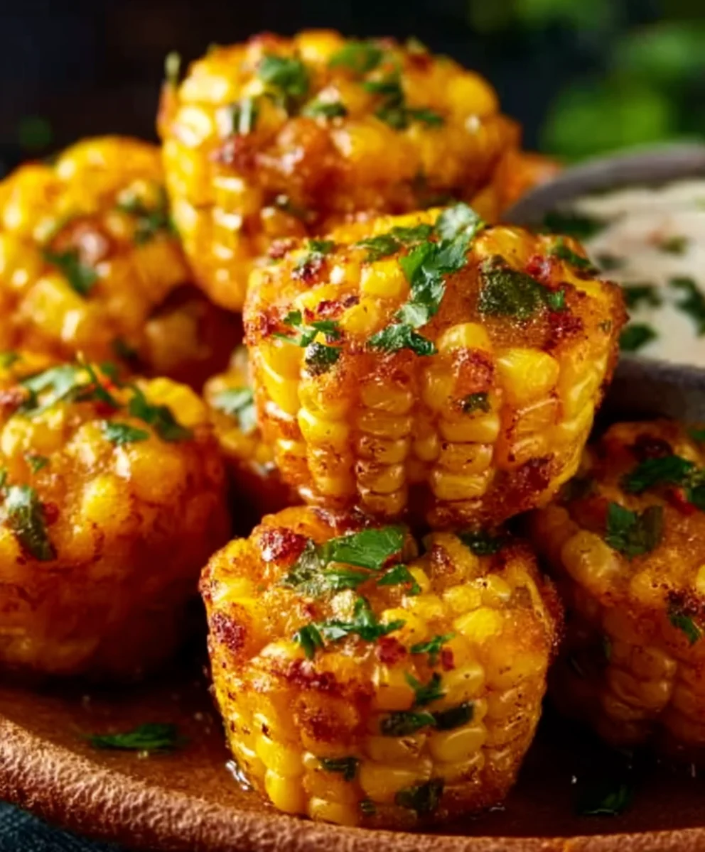 Spicy Mexican Corn Bites - Easy Appetizer Recipe