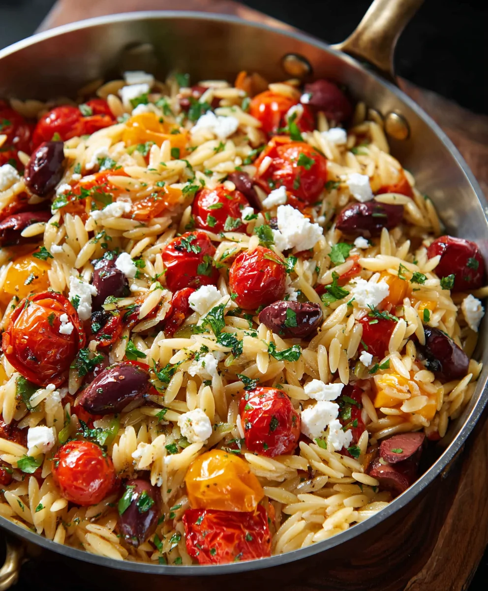 Delicious Greek Orzo-Easy Flavorful Beef Recipe