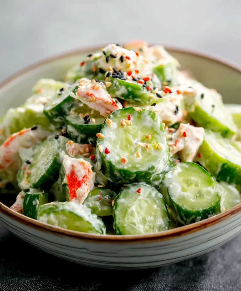 Easy California Roll Salad Recipe- Fresh Cucumber Twist