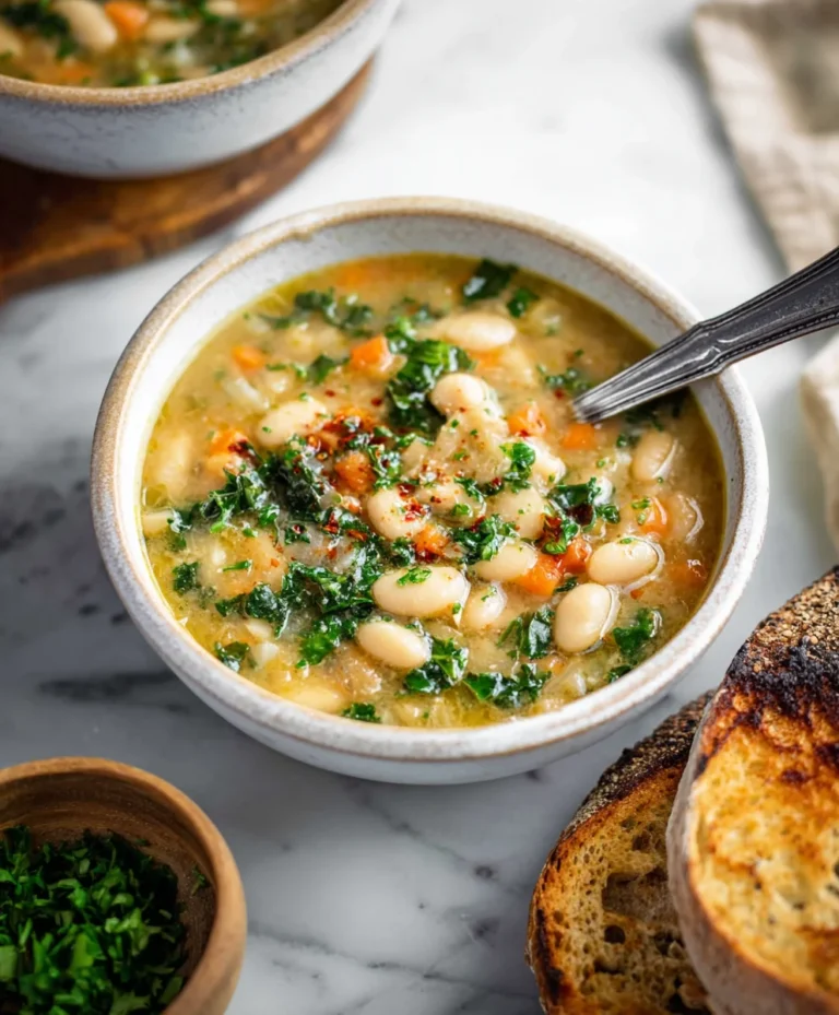 Tuscan White Bean Soup-Hearty & Delicious Recipe