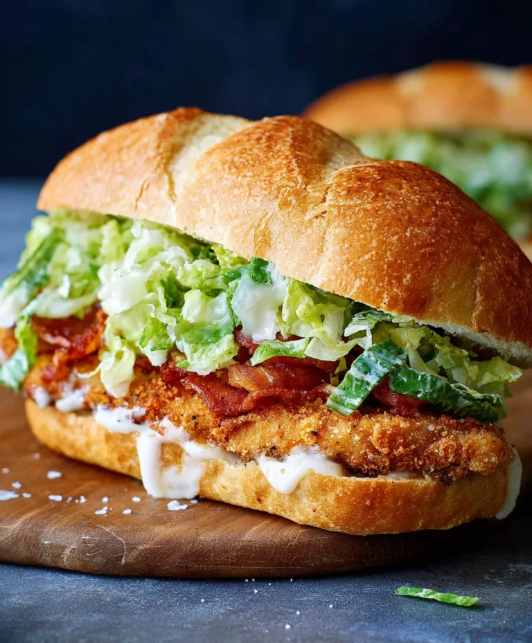 Crispy Chicken Caesar Sandwich- Best Quick Meal
