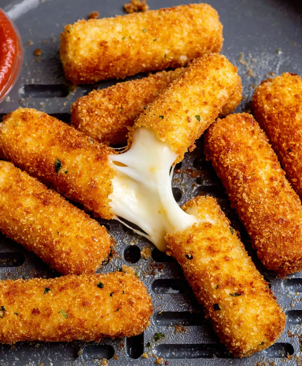 Air Fryer Mozzarella Sticks- Crispy Golden Bites
