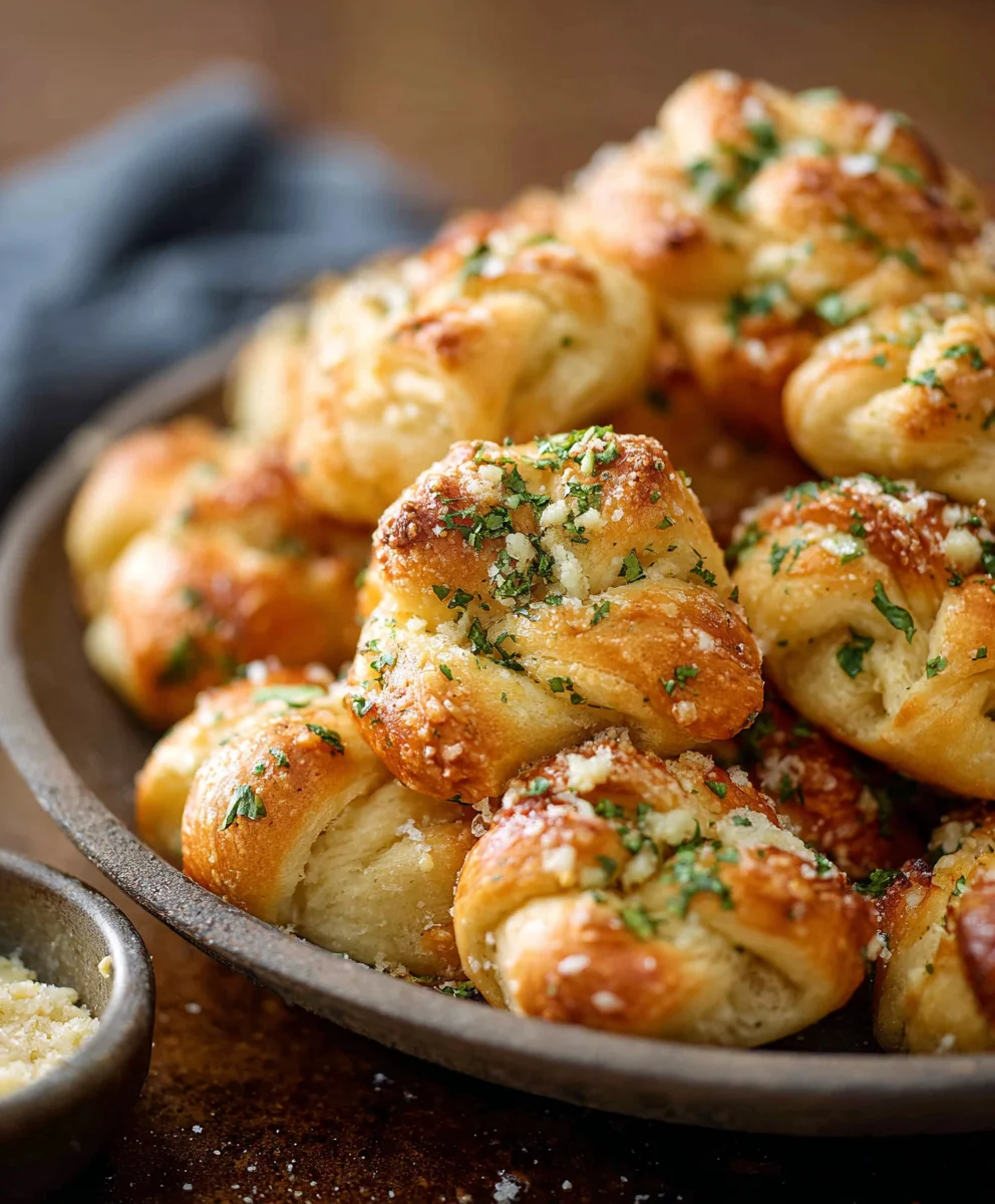 Easy Garlic Knots- Homemade Bread Bliss