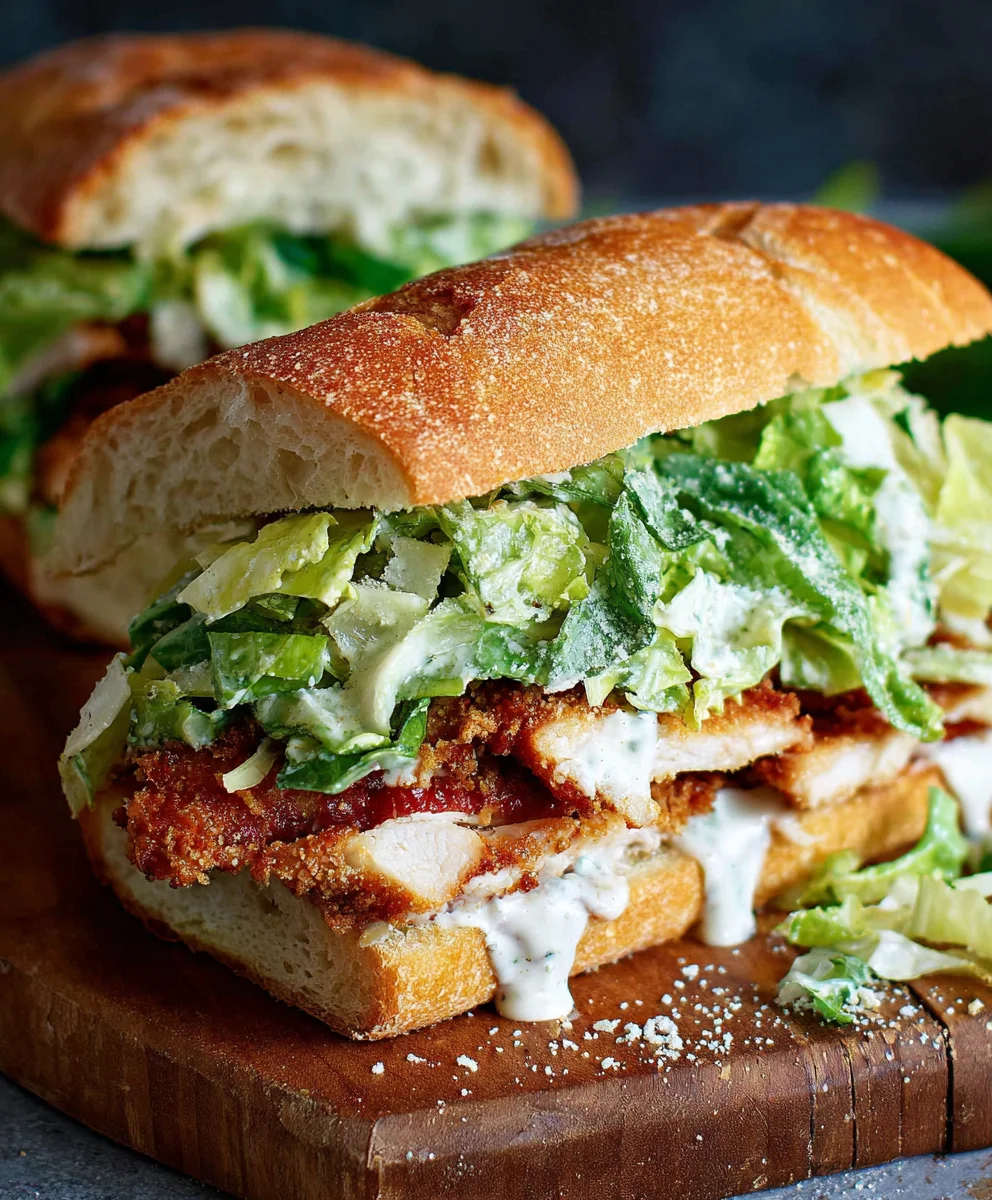 Crispy Chicken Caesar Sandwich- Best Quick Meal