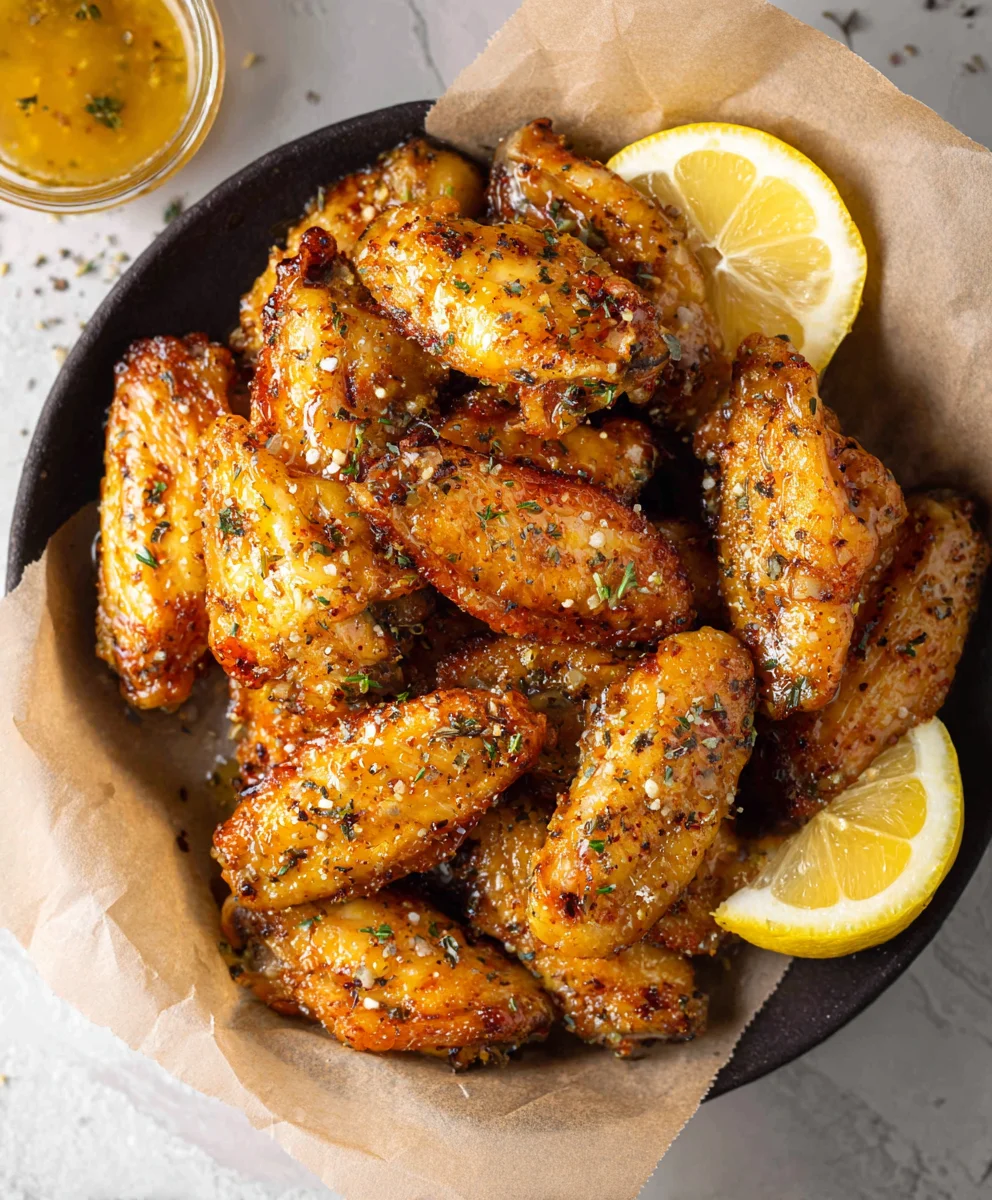 Honey Lemon Pepper Beef Wings - Easy Recipe