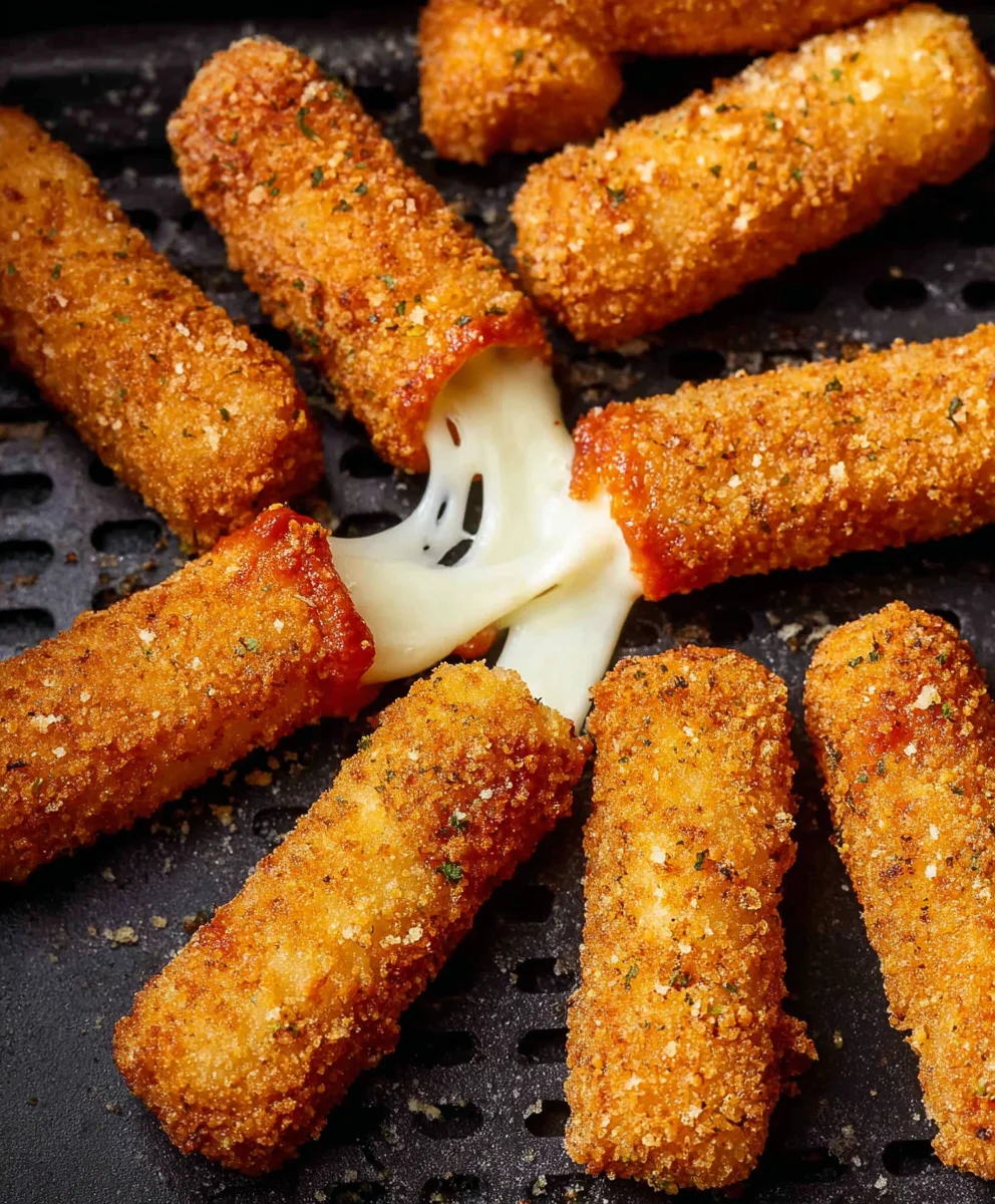 Air Fryer Mozzarella Sticks- Crispy Golden Bites