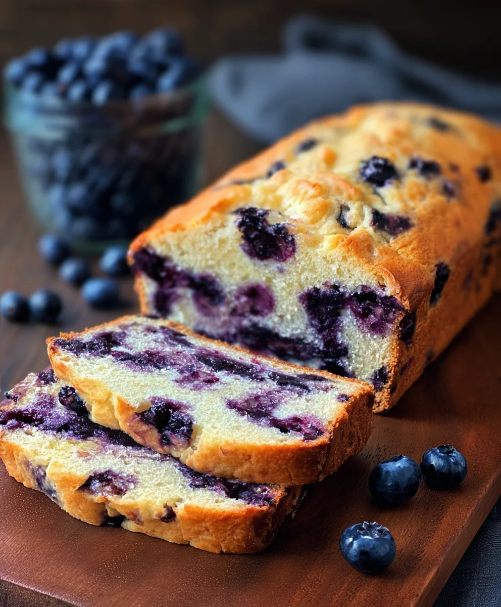 Blueberry Cream Cheese Bread- Easy & Delicious Recipe