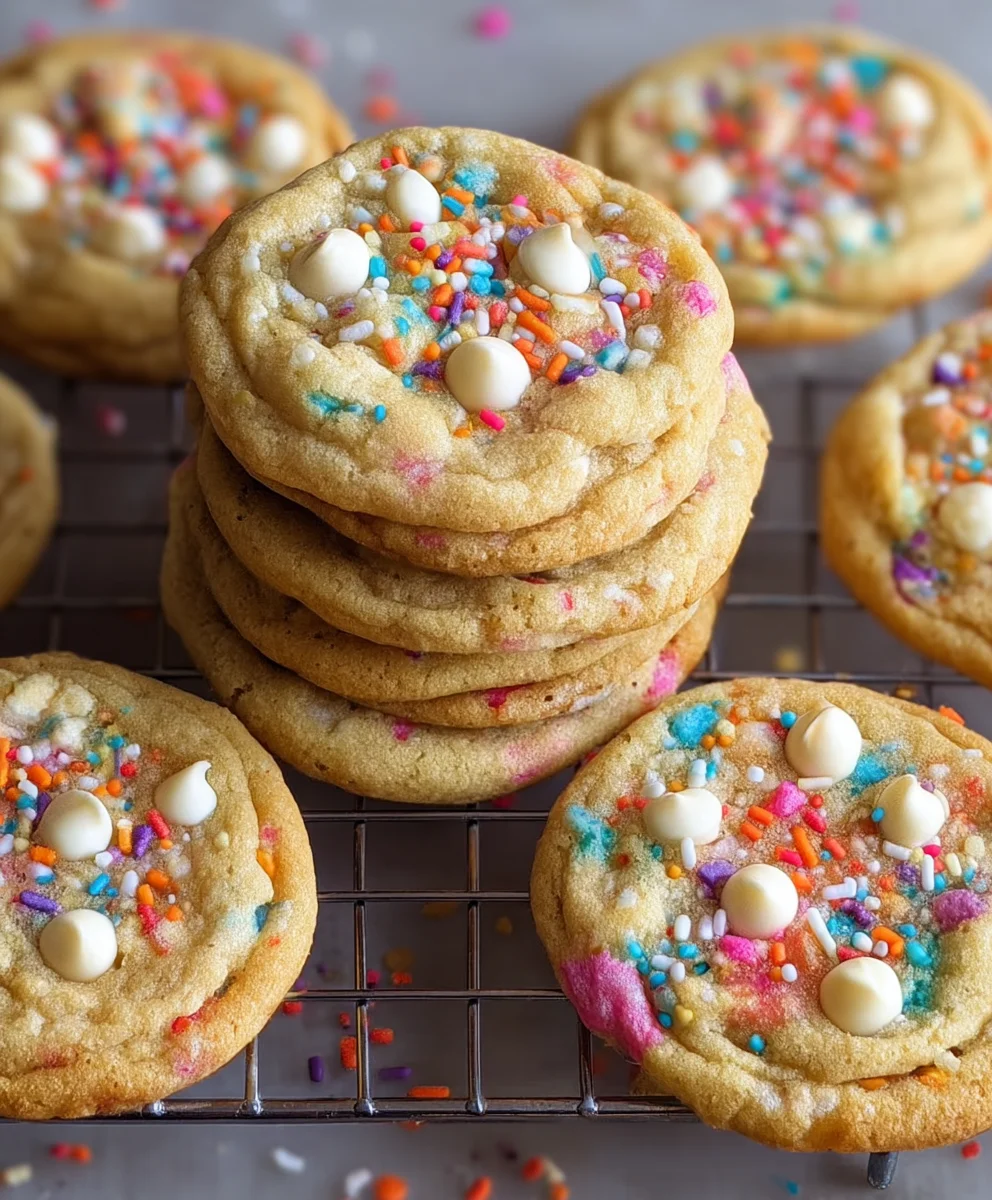 White Chocolate Confetti Cookies - Easy Festive Treat