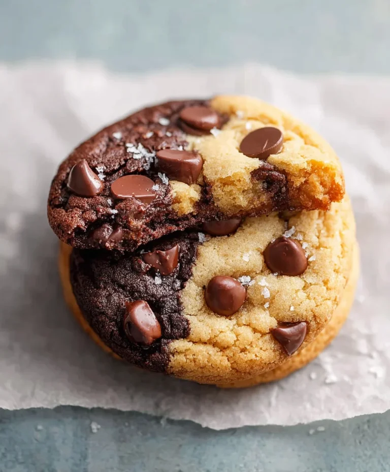 Chewy Brookie Cookies-The Best Brownie Cookie Hybrid