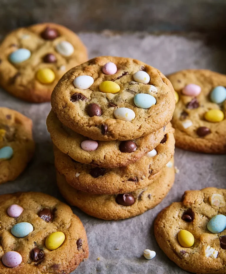 Thick Mini Egg Chocolate Chip Cookies Recipe