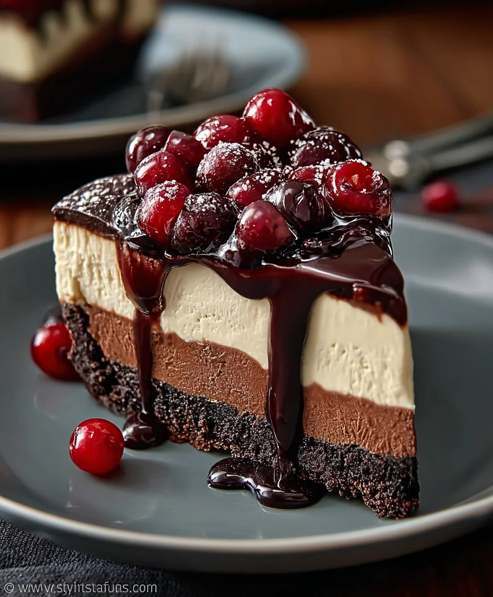 Black Forest Cheesecake-Rich Decadent Dessert
