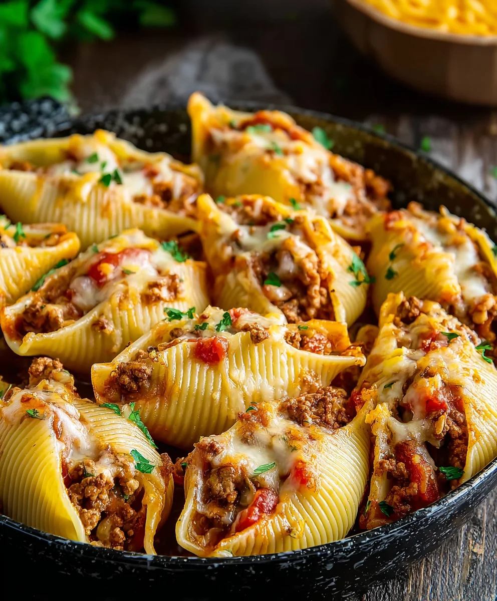 Taco Stuffed Shells- Easy Beef Dinner Recipe