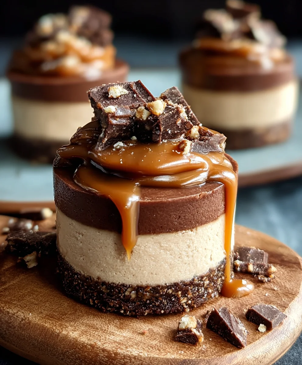 Raw Caramel Brownie Cheesecake-Decadent Treat