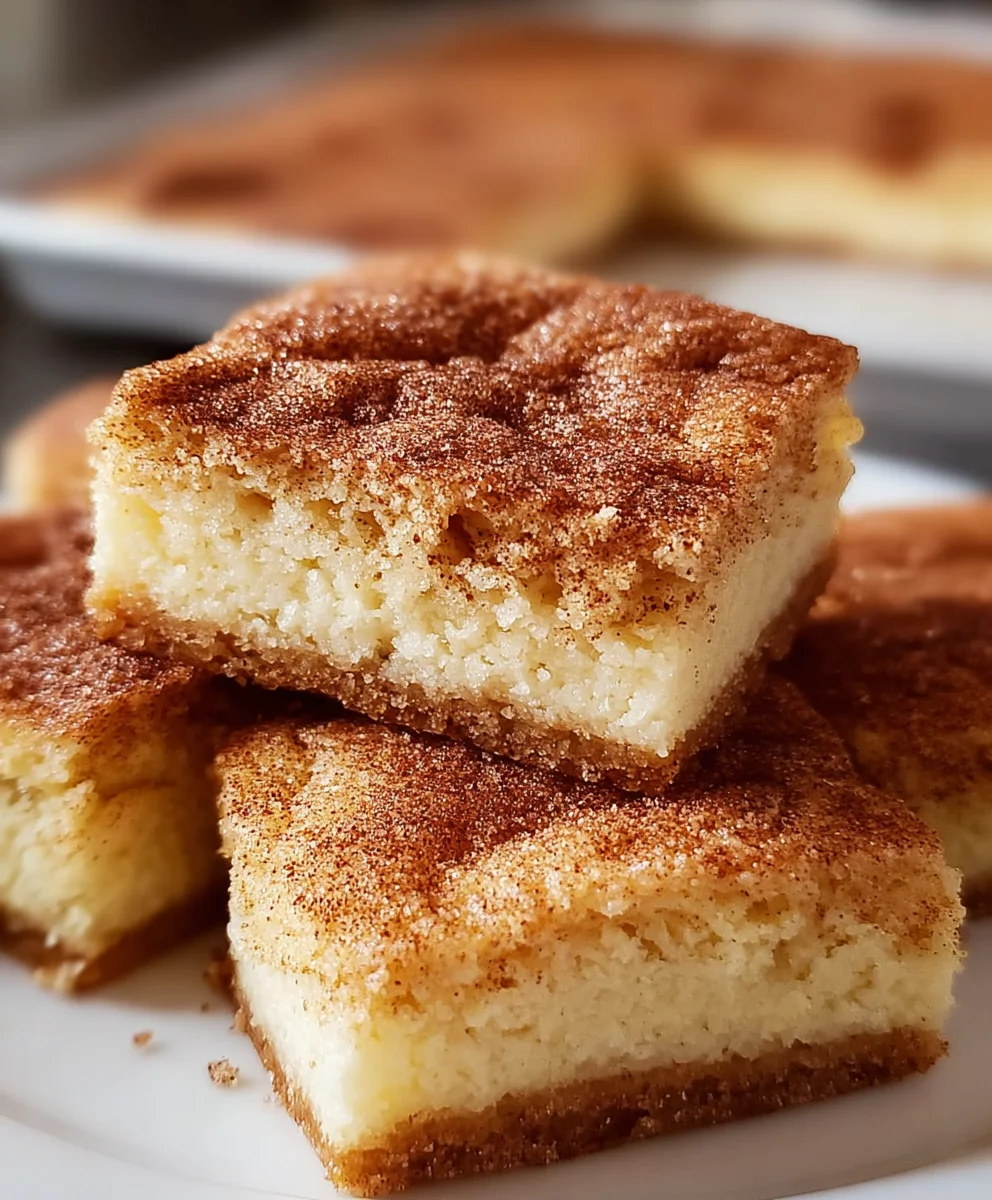 Easy Snickerdoodle Cookie Bars – Chewy & Delicious