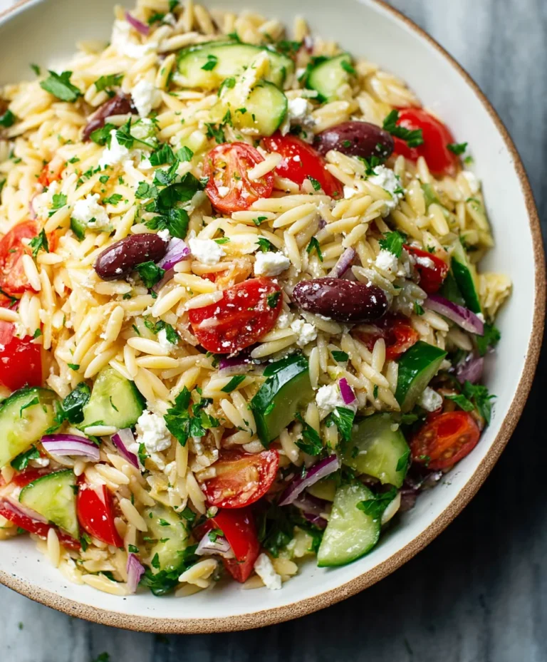 Easy Mediterranean Orzo Salad Recipe
