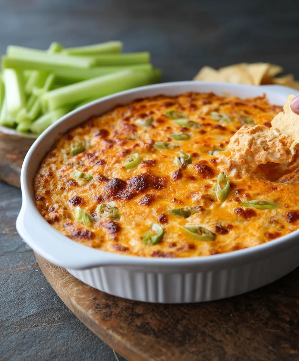 Easy Buffalo Chicken Dip Recipe - Crowd Pleaser