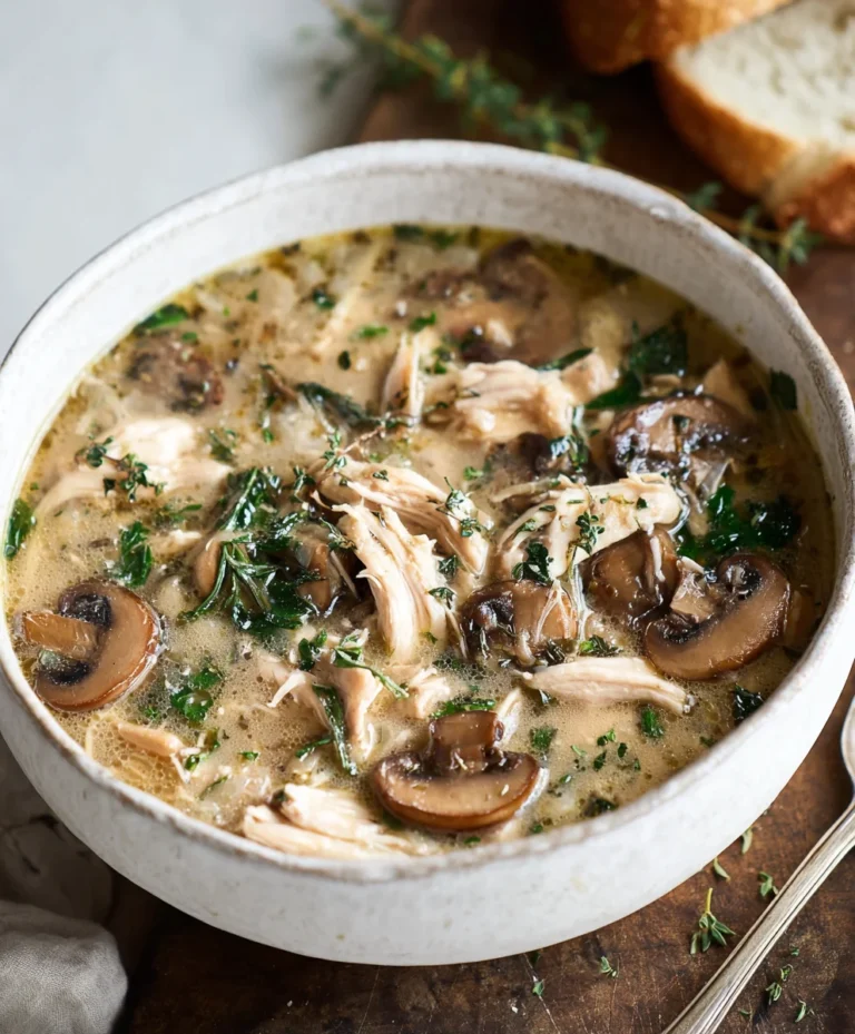 Comforting Rotisserie Chicken Mushroom Soup Recipe