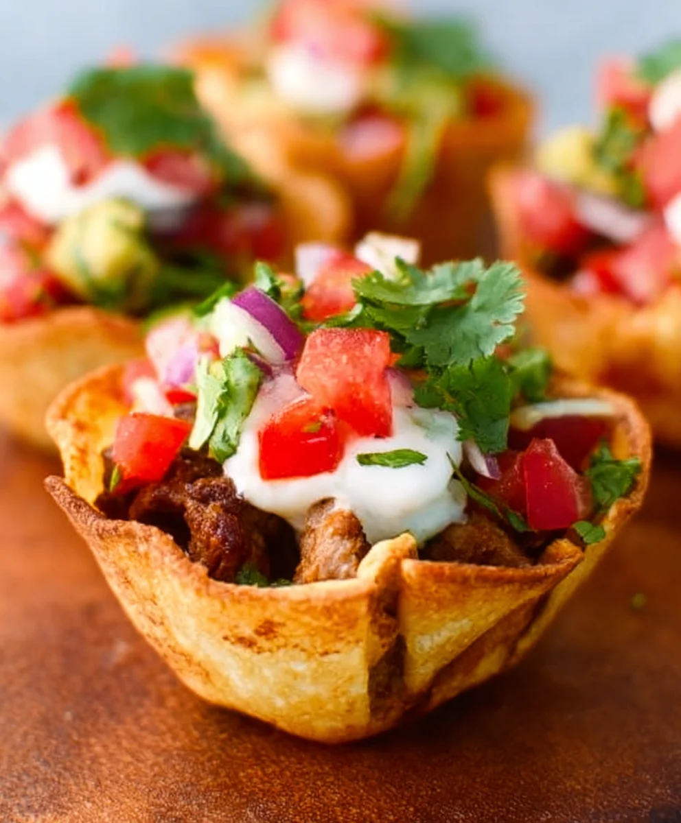 Easy Beef Taco Cups Recipe-Quick & Delicious Meal