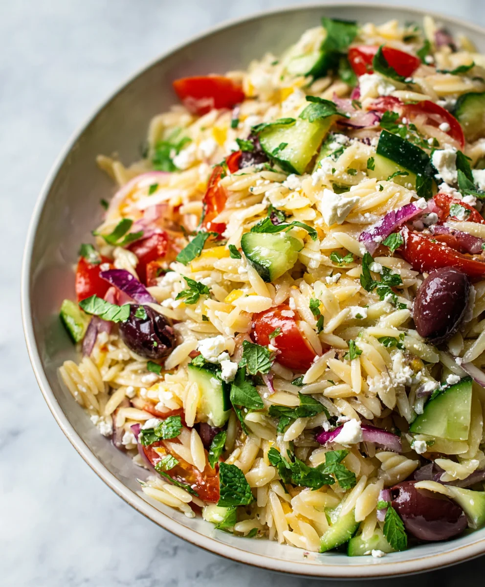 Easy Mediterranean Orzo Salad Recipe