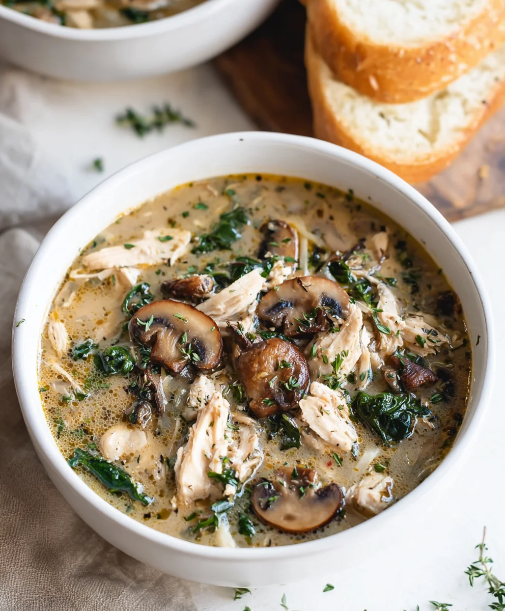 Comforting Rotisserie Chicken Mushroom Soup Recipe