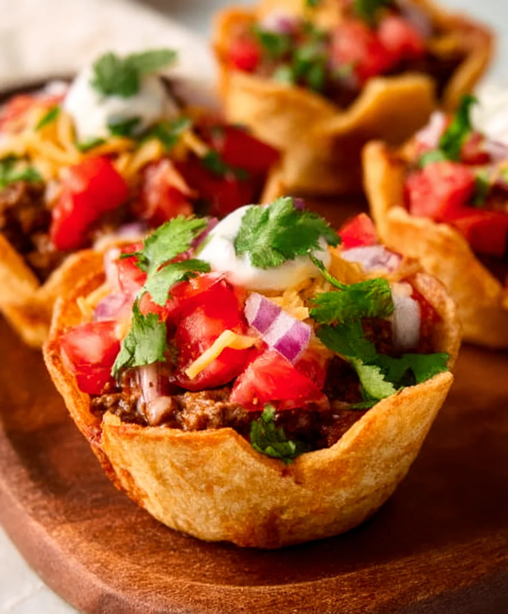 Easy Beef Taco Cups Recipe-Quick & Delicious Meal