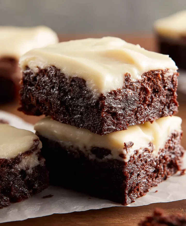 Cream Cheese Frosted Brownies-Decadent & Easy Recipe
