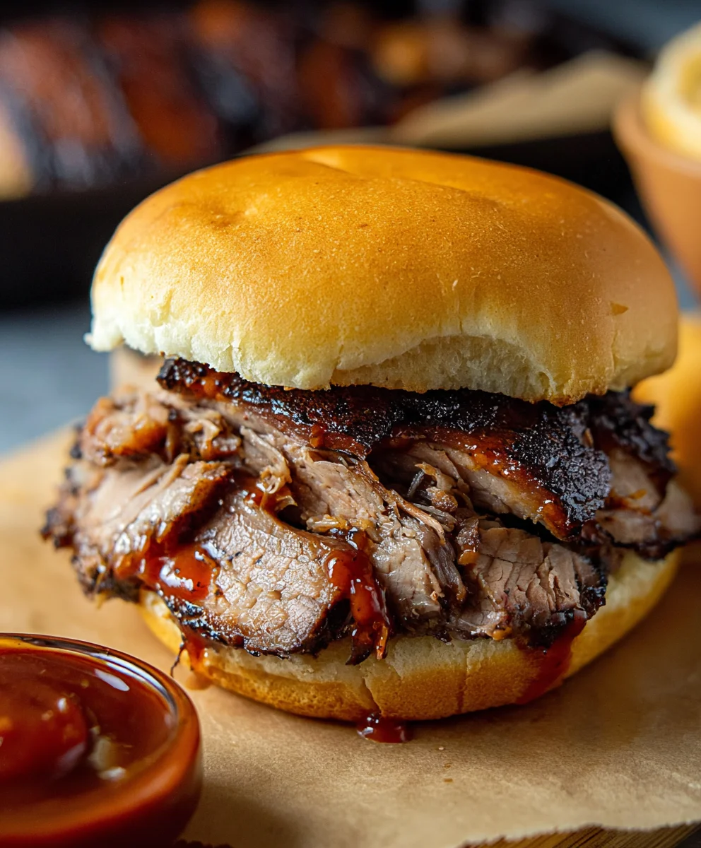 Juicy BBQ Beef Brisket Sandwich Recipe-Easy Grill