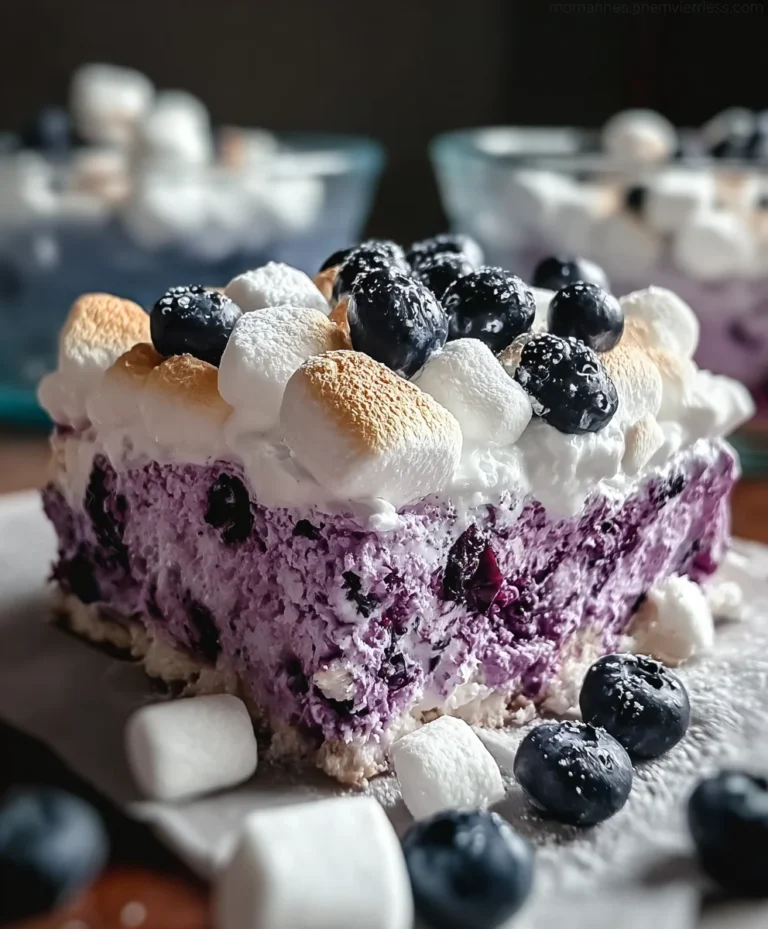 Fluffy Blueberry Marshmallow Delight Recipe