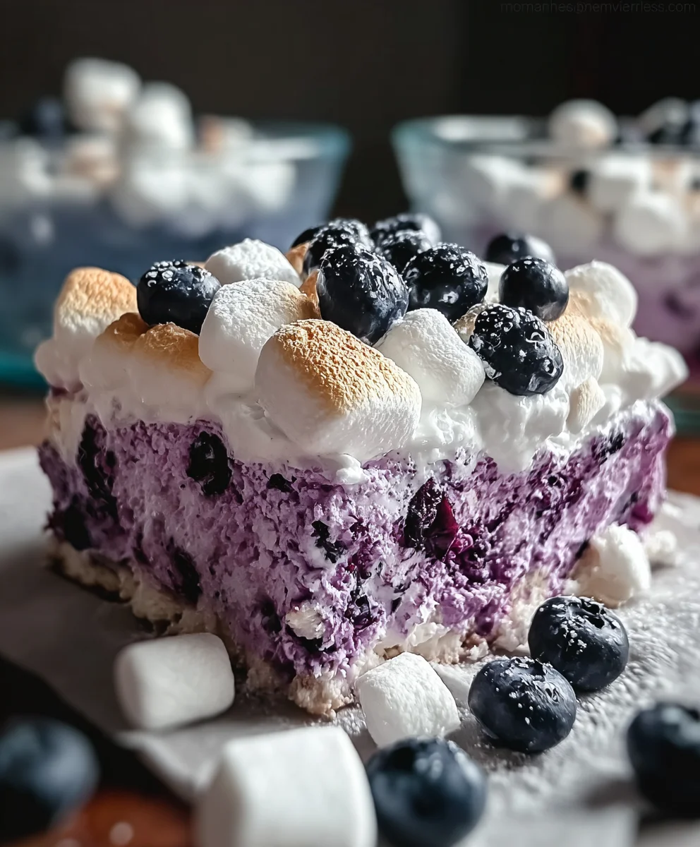 Fluffy Blueberry Marshmallow Delight Recipe