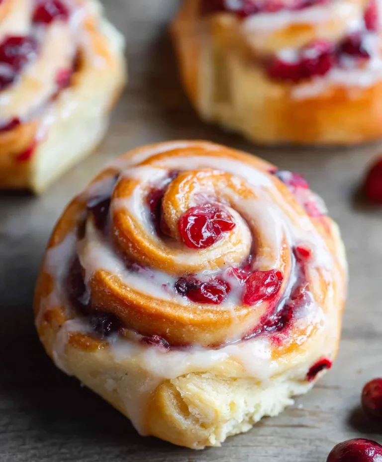 Orange Cranberry Sweet Rolls Delight