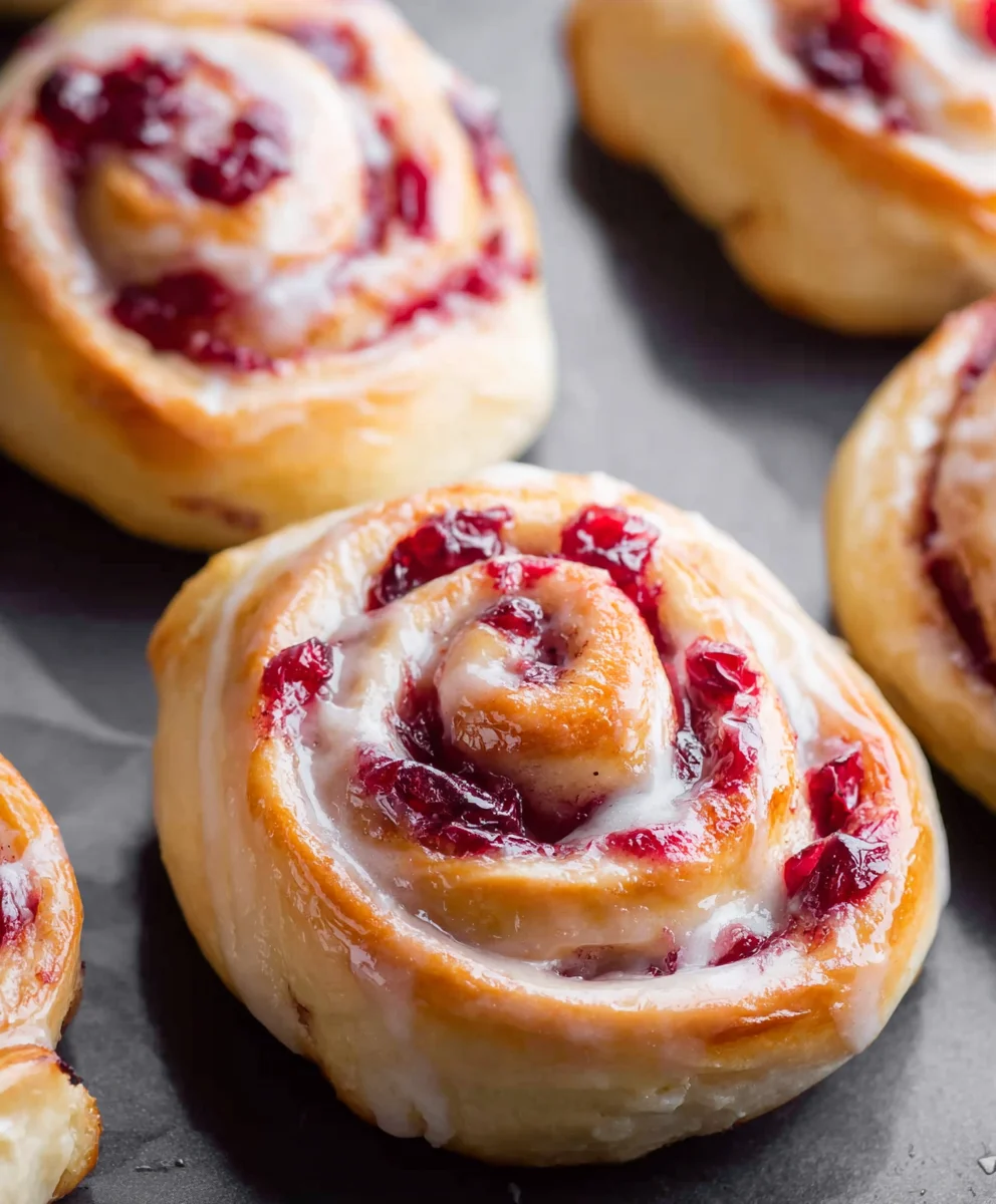 Orange Cranberry Sweet Rolls Delight