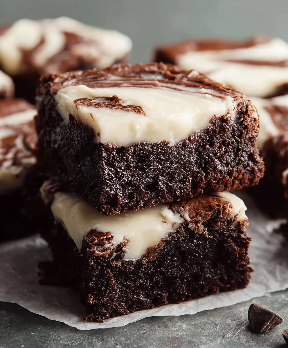 Cream Cheese Frosted Brownies-Decadent & Easy Recipe
