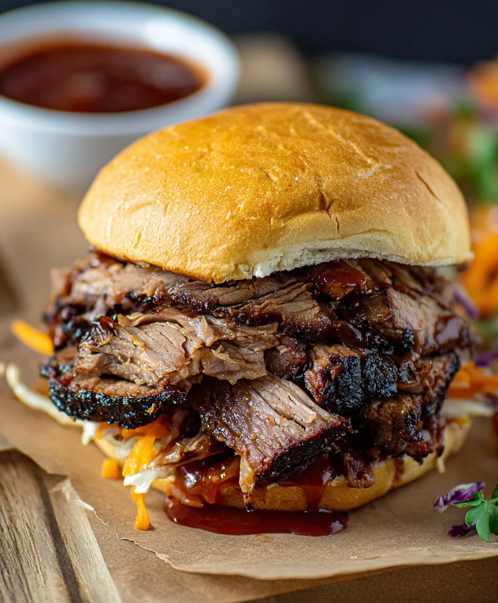 Juicy BBQ Beef Brisket Sandwich Recipe-Easy Grill