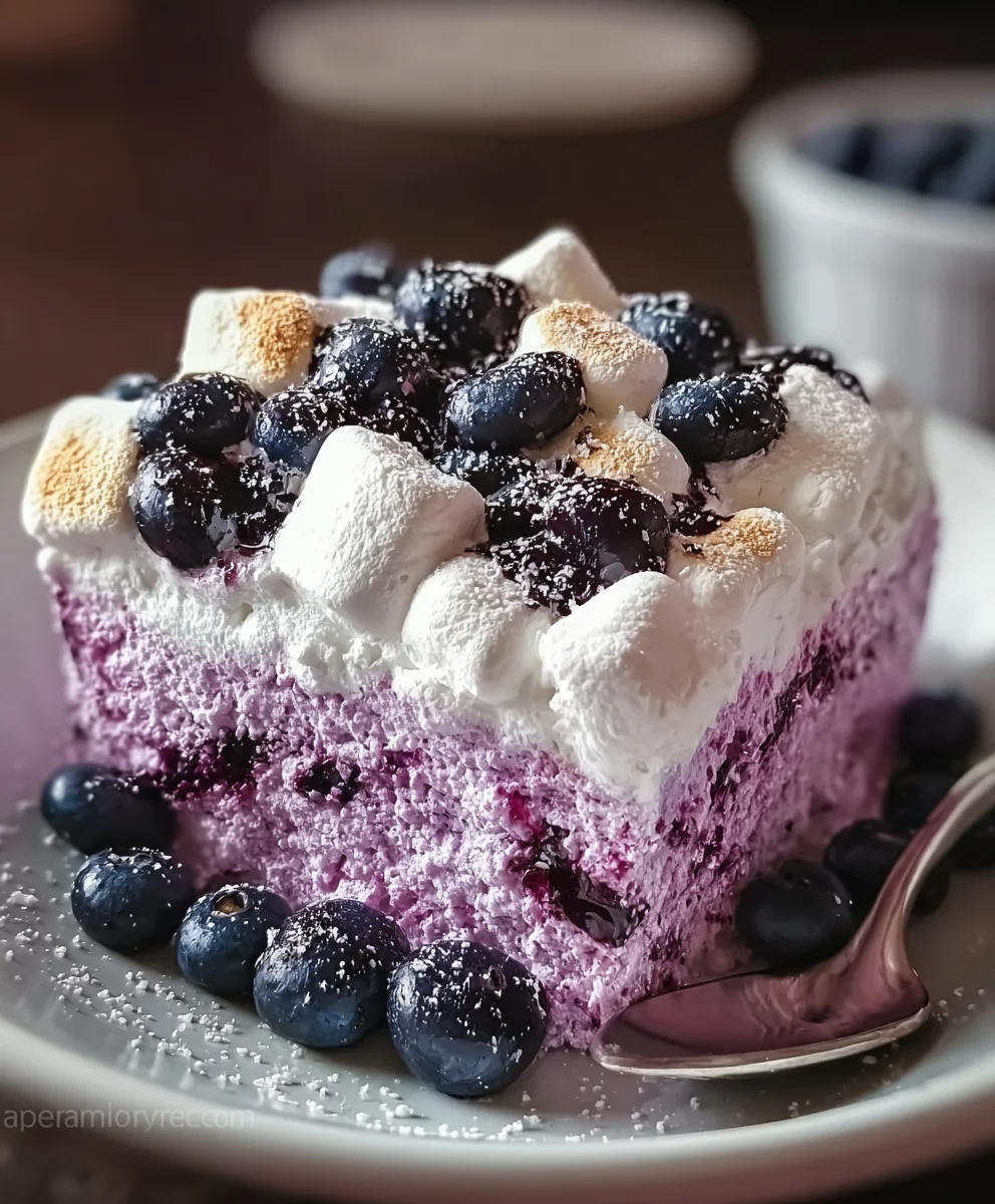 Fluffy Blueberry Marshmallow Delight Recipe