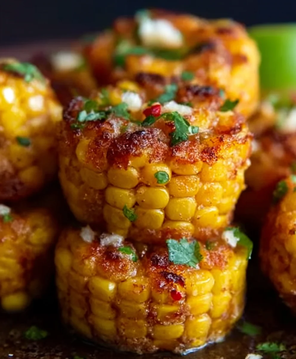 Spicy Mexican Corn Bites - Easy Appetizer Recipe