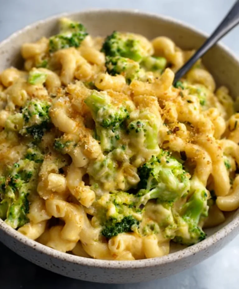 One Pot Healthy Broccoli Mac Cheese Meal
