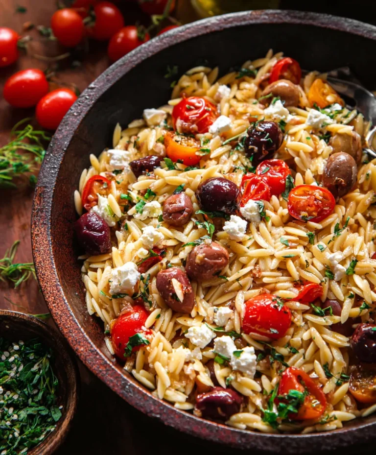 Delicious Greek Orzo-Easy Flavorful Beef Recipe