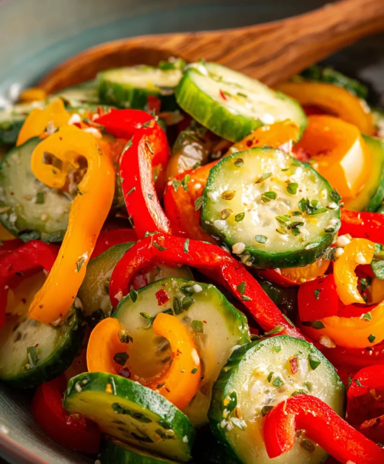 Fresh Cucumber Sweet Pepper Salad – Easy & Delicious