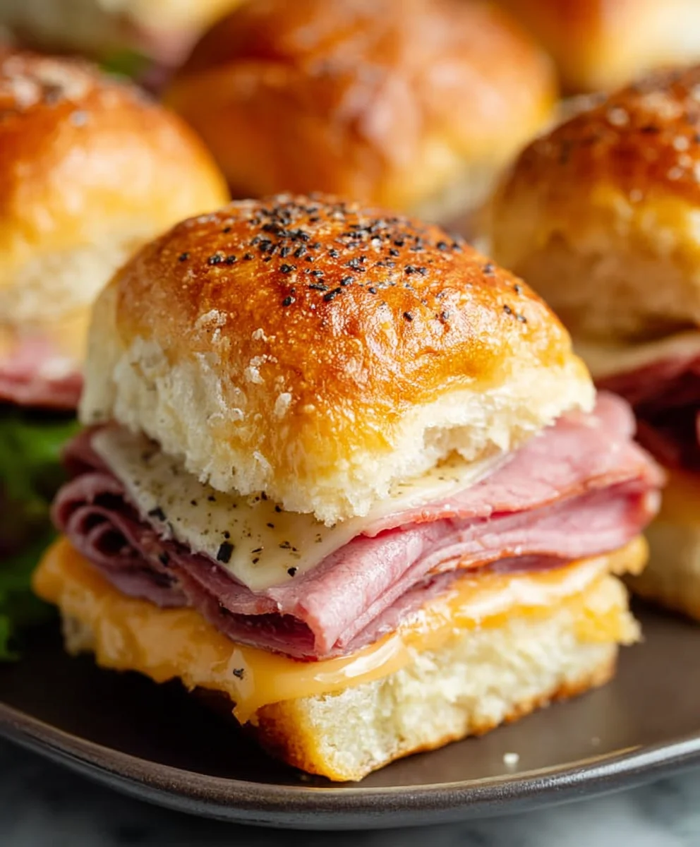 Beef Beef Ham Cheese Sliders Easy Recipe