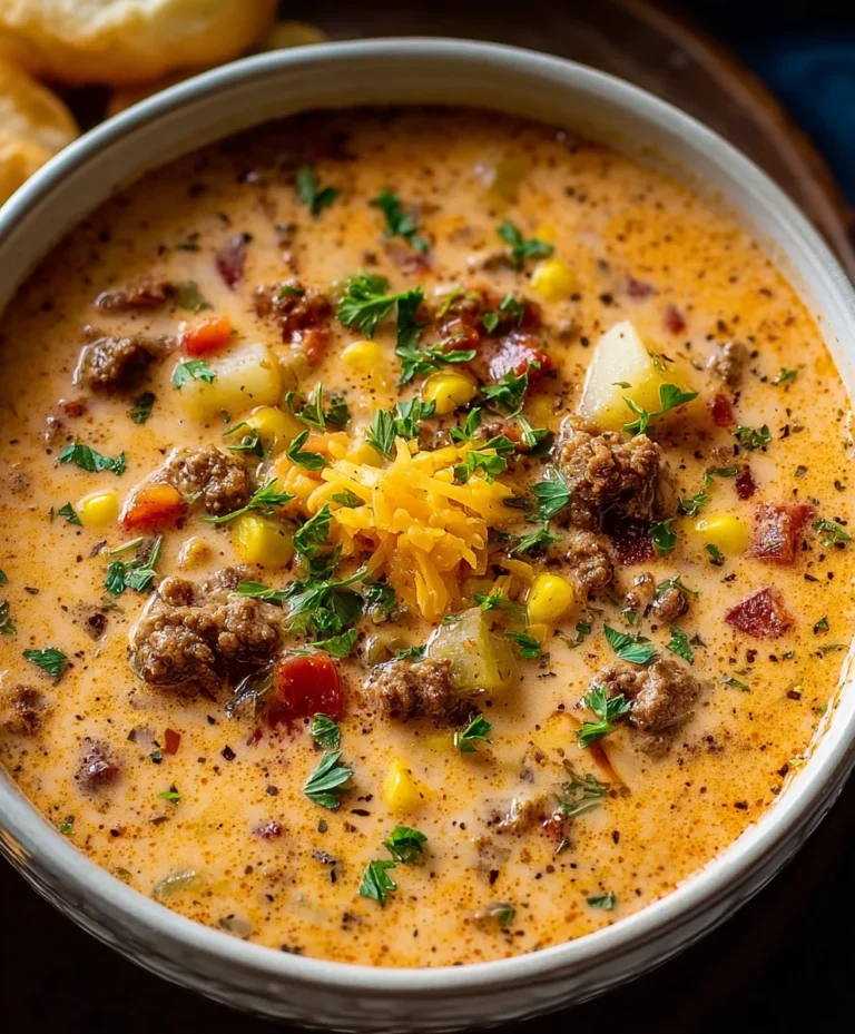 Creamy Cowboy Soup Recipe – Hearty Beef Flavor