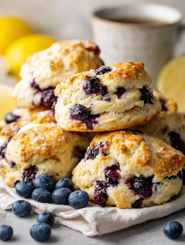 Sourdough Discard Blueberry Lemon Scones – Easy & Delicious