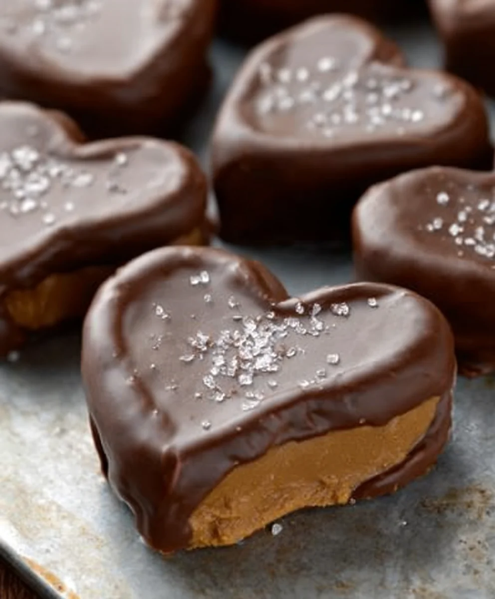 Chocolate Peanut Butter Heart-Non-Non-Non-Alcoholic Alternativeic Vnon-alcoholic alentine Treat
