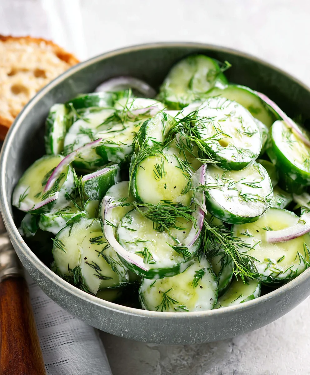 Cool Cucumber Dill Salad Recipe - Easy & Refreshing