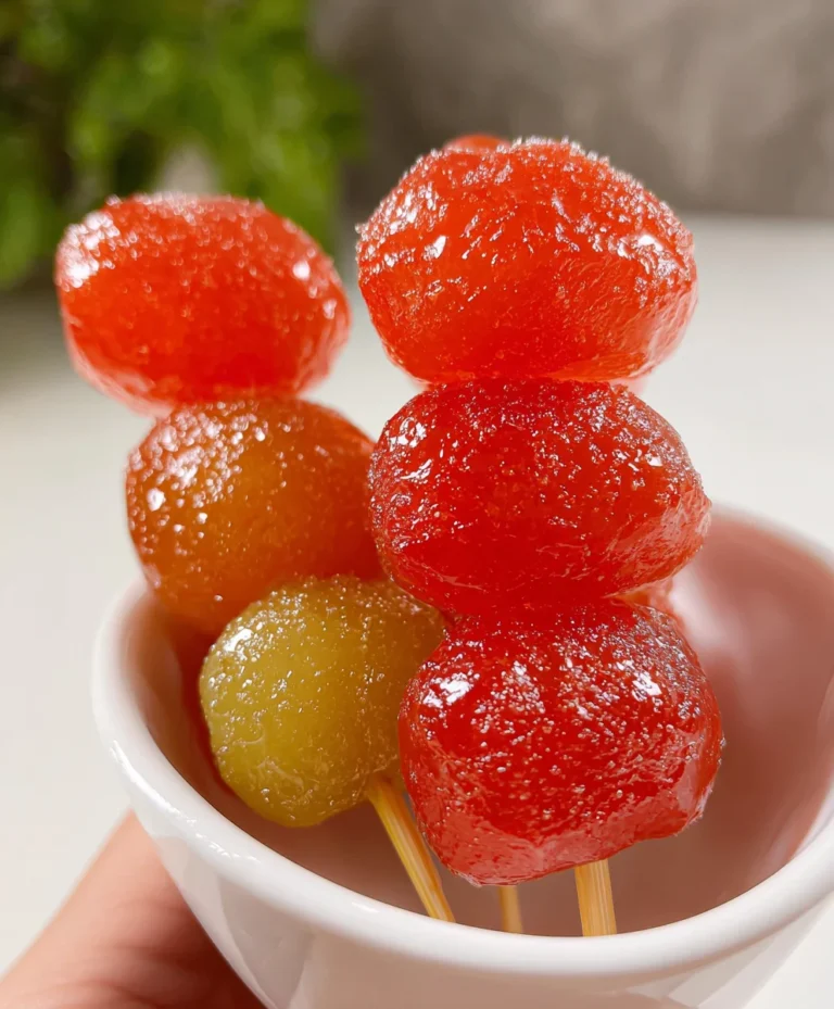 Easy Tanghulu Recipe-Sweet Crystal Candy Fruit