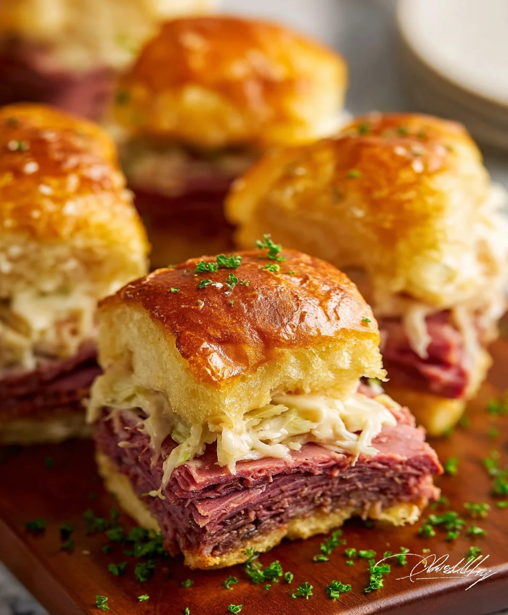 Easy Reuben Sliders- Savory Beef Delight