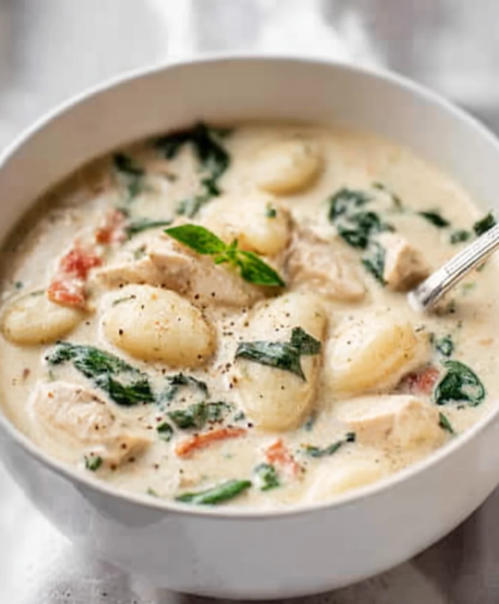 Olive Garden Chicken Gnocchi Soup Recipe-Easy Copycat