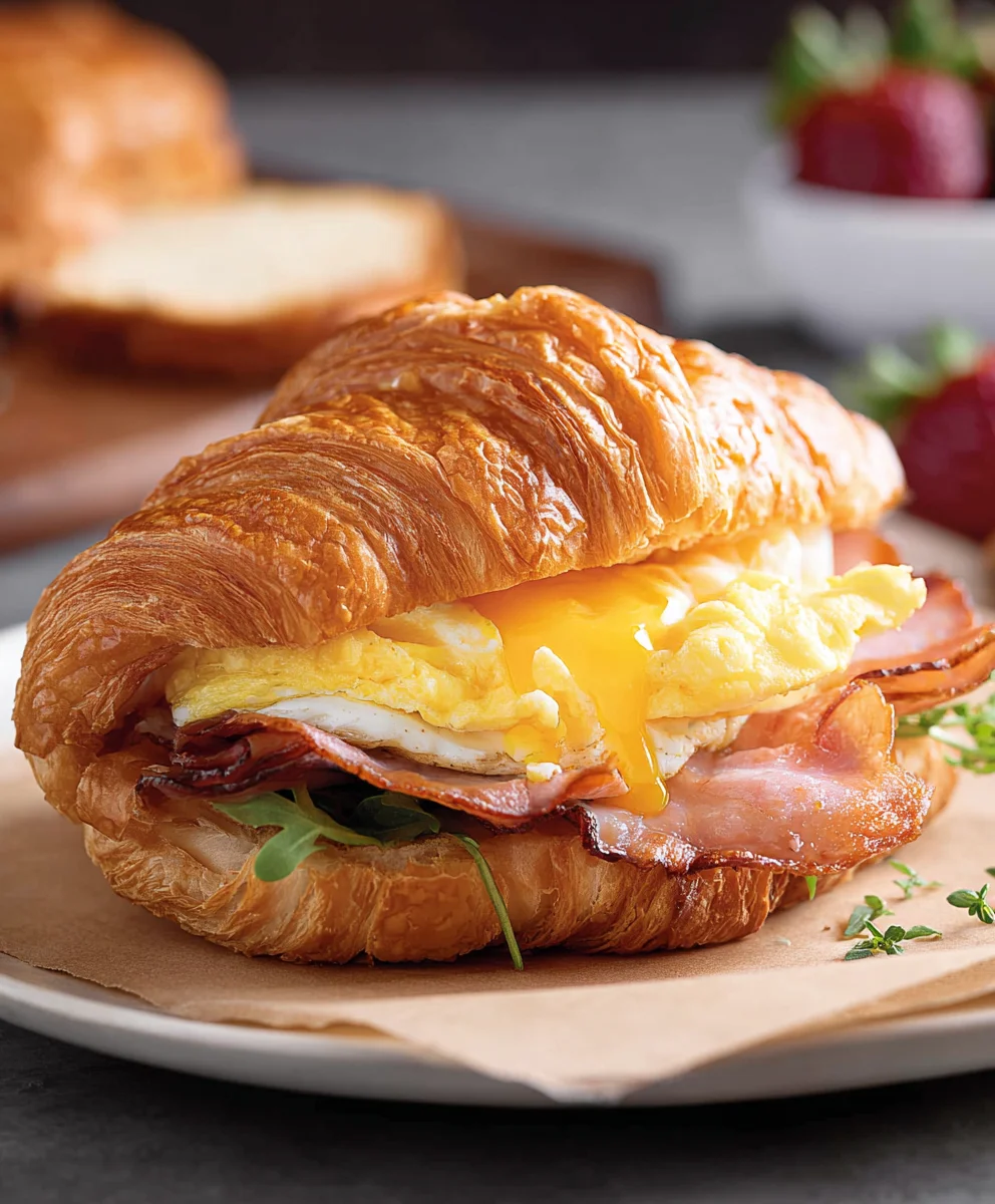 Best Croissant Breakfast Sandwiches - Quick & Easy Recipe